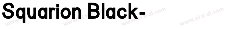 Squarion Black字体转换